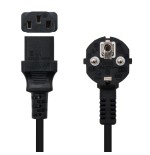 22487-Nanocable 10.22.0103 cable de transmision Negro 3 m C13 acoplador CEE7/7