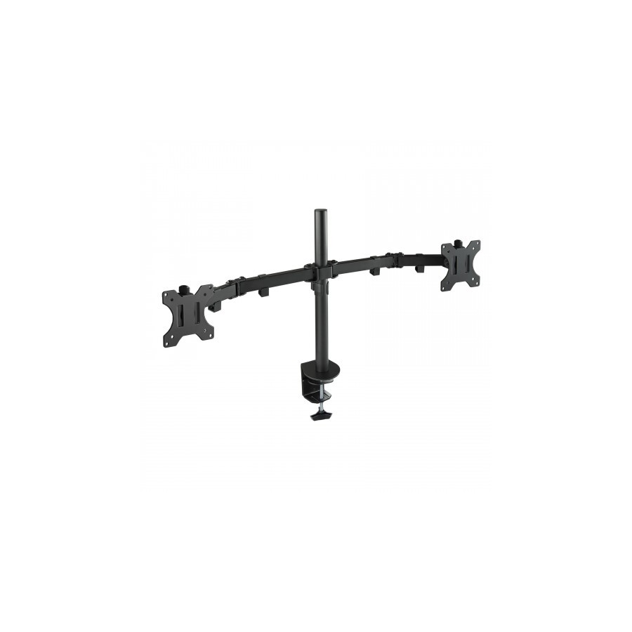 22490-TooQ Soporte de Mesa Giratorio e Inclinable para 2 Pantallas (Monitor / TV Plasma / LCD / LED) 13" - 32", de Dos B