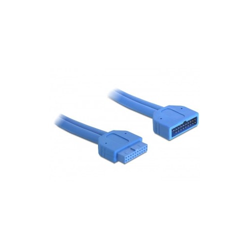 22524-DeLOCK 82943 cable USB 0,45 m USB 3.2 Gen 1 (3.1 Gen 1) Azul