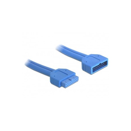 22524-DeLOCK 82943 cable USB 0,45 m USB 3.2 Gen 1 (3.1 Gen 1) Azul