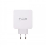 22539-TooQ Cargador de Pared doble puerto USB-C PD + USB A QC3.0, 48W