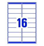 Avery L7162-15 etiqueta para direccion Blanco Etiqueta autoadhesiva