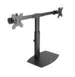 22552-TOOQ SOPORTE 2 PANTALLAS. MESA. 100x100. GIRATORIO+INCLINABLE. 17"-27". MAX.6KG. NEGRO (DB1727TN-B)