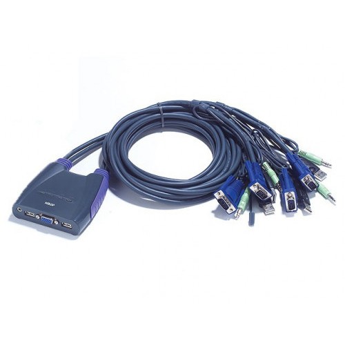 22557-Aten CS64US interruptor KVM Azul