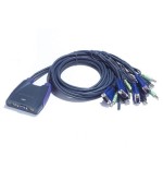 22557-Aten CS64US interruptor KVM Azul