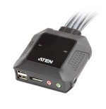 22564-Aten CS22DP interruptor KVM Negro