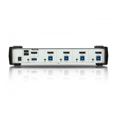 22593-Aten CS1914 interruptor KVM Negro, Gris