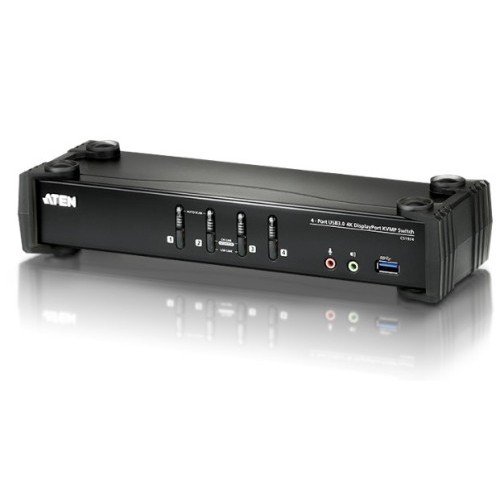 22596-Aten Umschalter interruptor KVM Negro