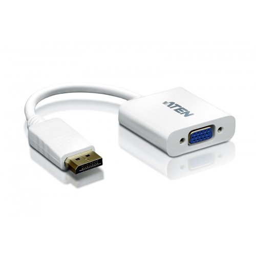 Aten Displayport/VGA adapter DisplayPort Male VGA HDB-15 Female Blanco