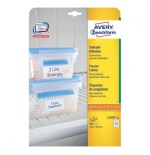PAQUETE 25 HOJAS ETIQUETAS PARA EL CONGELADOR-IMPRESORAS LASER, INYECCION DE TINTA Y FOTOCOPIADORAS-63,5 X 33,9 MM AVERY L7970-2