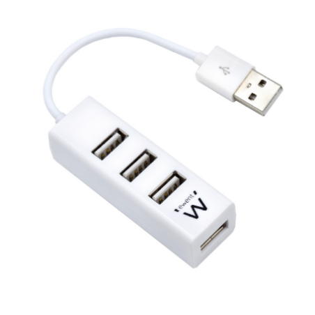 22720-Ewent EW1122 hub de interfaz USB 2.0 Blanco