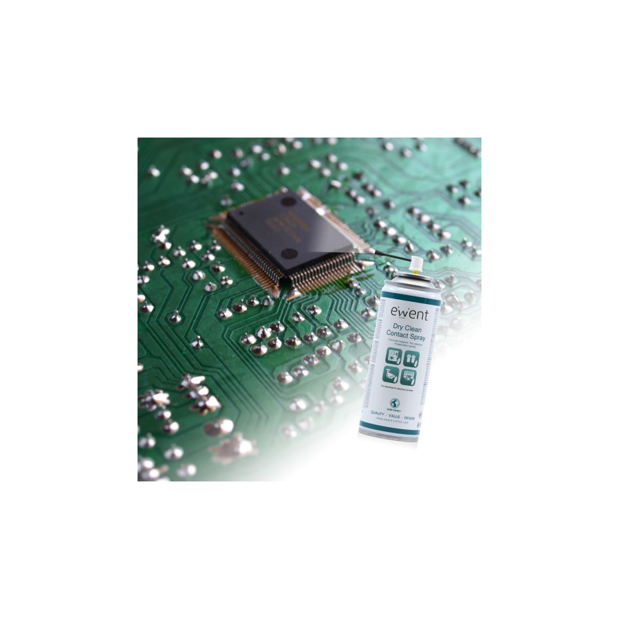 22726-Ewent EW5614 kit de limpieza para computadora Pantallas / Plasticos, Universal Espray para limpieza de equipos 200