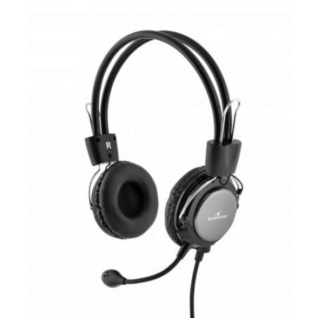 Bluestork MC-201 auricular y casco Auriculares Diadema Conector de 3,5 mm Negro, Plata