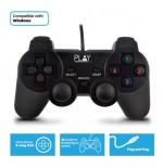 22766-Play PL3330 mando y volante Gamepad PC Analogico/Digital USB 2.0 Negro