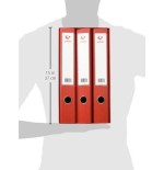 22780-MODULO 3 CARPETAS 2 ANILLAS 40 MM ROJO FOLIO 290X350X180 GRAFOPLAS 7284351