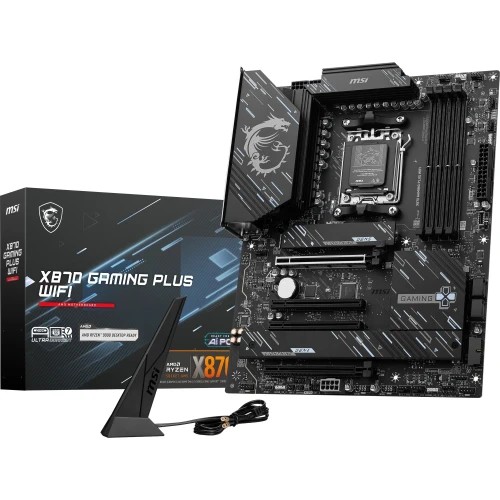 PLACA MSI X870 GAMING PLUS WIFI,AMD,AM5,X870,4DDR5,LAN5G+WIFI7+BT5.4,ATX