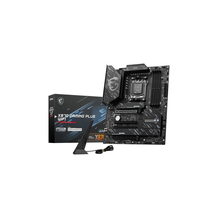 PLACA MSI X870 GAMING PLUS WIFI,AMD,AM5,X870,4DDR5,LAN5G+WIFI7+BT5.4,ATX