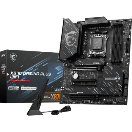 PLACA MSI X870 GAMING PLUS WIFI,AMD,AM5,X870,4DDR5,LAN5G+WIFI7+BT5.4,ATX