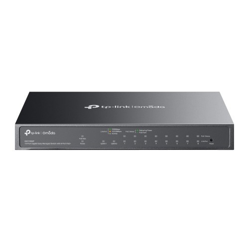 22946-TP-Link Omada ES210GMP switch Gestionado Gigabit Ethernet (10/100/1000) Energia sobre Ethernet (PoE) Negro