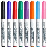 22978-ESTUCHE 8 MARCADORES PARA PIZARRA BLANCA 1741 TINTA A BASE DE ACETONA TRAZO 1,4MM. SURTIDOS VELLEDA 503844