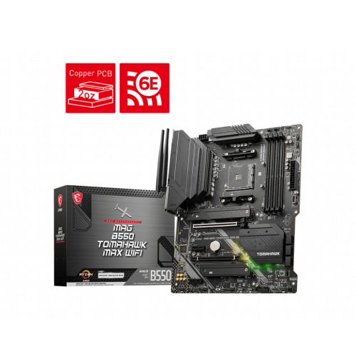 23030-MSI MAG B550 TOMAHAWK MAX WIFI AMD B550 Zocalo AM4 ATX