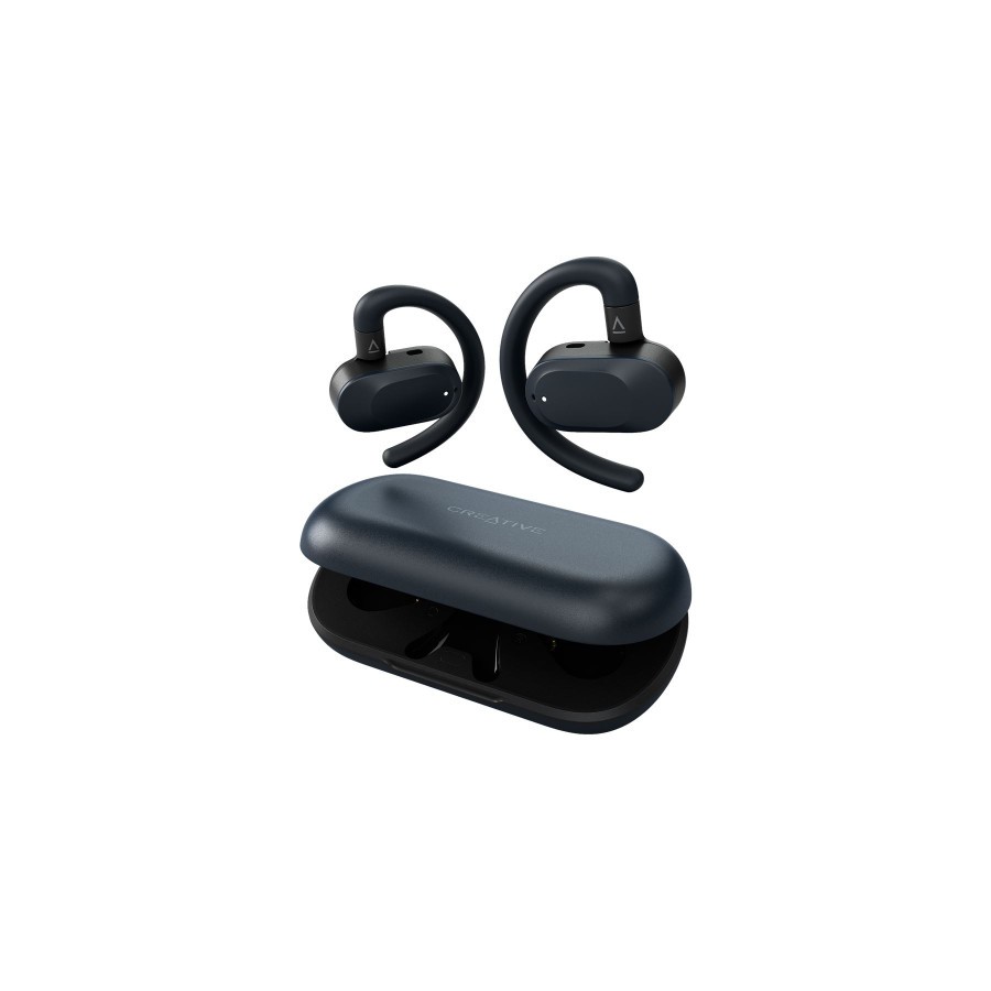 23070-Creative Labs Outlier Go Auriculares Inalambrico gancho de oreja Llamadas/Musica/Deporte/Uso diario USB Tipo C Blu