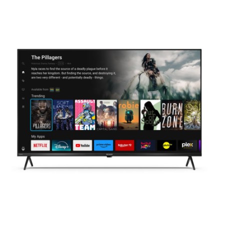 23077-TELEVISOR SHARP 43"43GK4245E TIVO TV, 4K ULTRA HD, SMART TV, ACTIVE MOTION 400, NEGRO