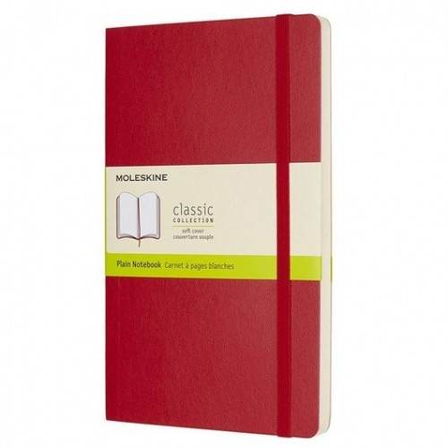 23089-LIBRETA CLASICA TAPA BLANDA ROJO ESCARLATA L (13X21CM) LISA MOLESKINE QP618F2