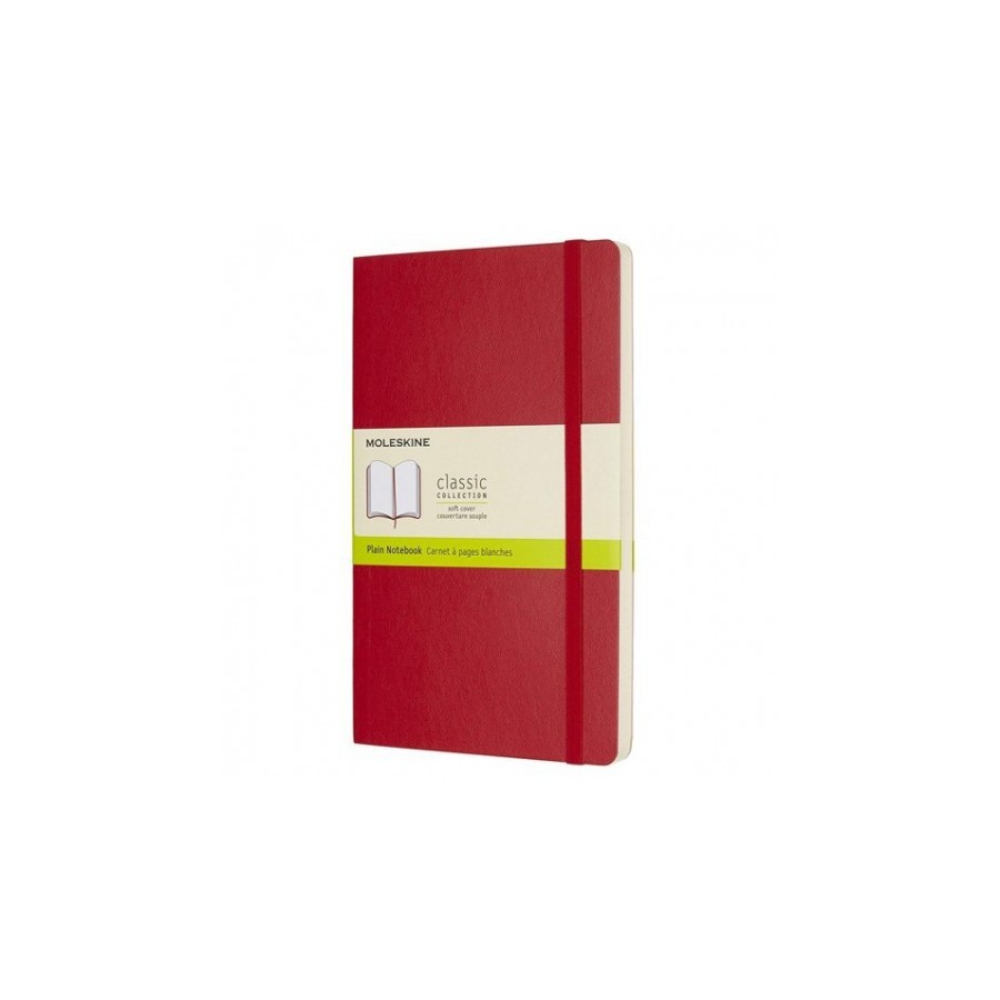 23089-LIBRETA CLASICA TAPA BLANDA ROJO ESCARLATA L (13X21CM) LISA MOLESKINE QP618F2