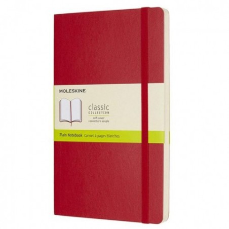 23089-LIBRETA CLASICA TAPA BLANDA ROJO ESCARLATA L (13X21CM) LISA MOLESKINE QP618F2