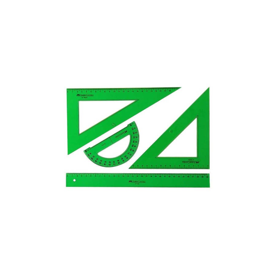 23100-JUEGO REGLAS ESCOLAR FABER CASTELL 65021