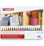 23109-ESTUCHE 20 ROTULADORES PUNTA FINA 1200 SURTIDOS 0.5-1MM EDDING 1200-20-S