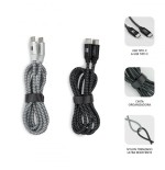 23153-SUBBLIM PACK 2 CABLES USB TIPO USB-C A USB-C 1 M BLACK/SILVER