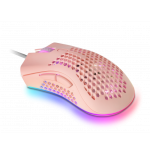 Mars Gaming MMEXP, Raton Gaming RGB Ultraligero Rosa