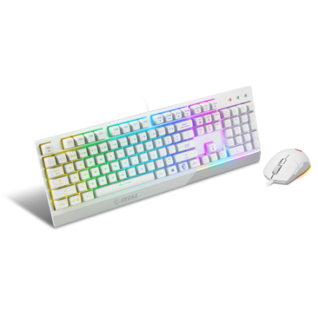 23160-TECLADO + RATON MSI VIGOR GK30 COMBO WHITE ES