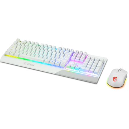 23161-TECLADO + RATON MSI VIGOR GK30 COMBO WHITE ES