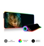 SUBBLIM Alfombrilla/Tapete Raton con Luz LED RGB 9 colores Extra Grande Leon
