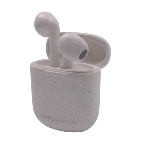 Mars Gaming MHI-ECO Auriculares Inalambricos TWS Ecologicos Bluetooth 5.1 Microfono Material Organico Wheat Straw