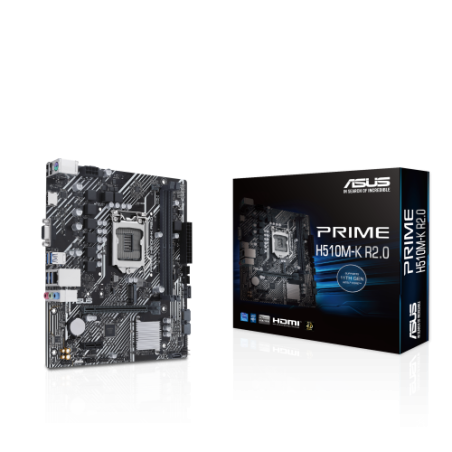 (A) PLACA ASUS PRIME H510M-K R2.0,INTEL,1200,H470,2DDR4,64GB,VGA+HDMI,GBLAN,4SATA3+M.2,3USB3.2,MATX
