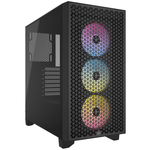 23211-CAJA CORSAIR 3000D AIRFLOW MID-TOWER CRISTAL TEMPLADO NEGRA CC-9011251-WW