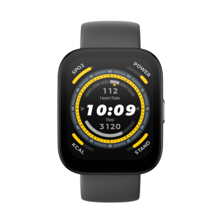 23229-Amazfit Bip 5 4,85 cm (1.91") LCD 38 mm Digital 320 x 380 Pixeles Pantalla tactil Negro GPS (satelite)