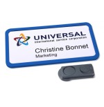 2325-CAJA 10 PORTANOMBRES OFFICE BADGE AZUL CON IMAN EXTRA FUERTE-37 X 75 MM AVERY 4839B-L