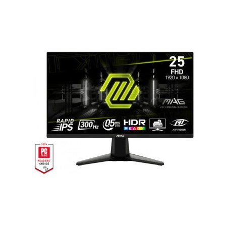 MSI MONITOR MAG 255XF. 24.5" IPS PLANO. 1920X1080 . 300HZ. NEGRO