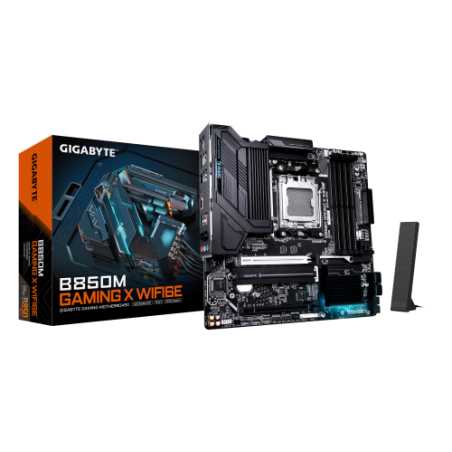GIGABYTE B850M GAMING X WIFI6E Placa Base - Procesadores AMD Ryzen Serie 9000, VRM Digital 10+2+2 fases, hasta 8200MHz DDR5 (OC)