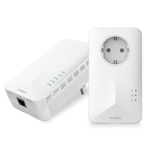 23352-Strong POWERL1000DUOWIFIEUV2 1000 Mbit/s Ethernet Wifi Blanco 2 pieza(s)