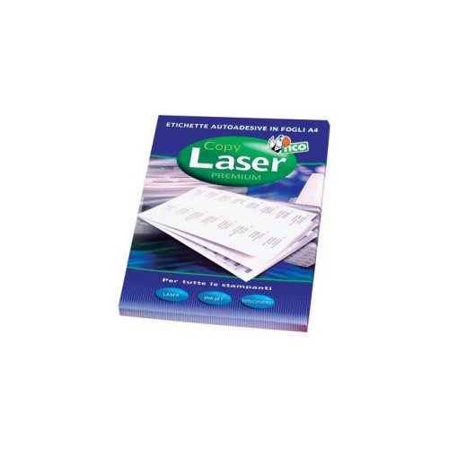 2345-CAJA 100 HOJAS ETIQUETAS BLANCAS SIN MARGENES-LASER/LASER DE COLOR/INYECCION DE TINTA/FOTOCOPIADORAS-70X37 MM TICO