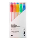 Cricut 2009964 boligrafo de gel Boligrafo de gel con tapa Negro, Marron, Verde, Azul claro, Naranja, Purpura, Rojo, Amarillo 10 