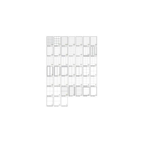 2361-CAJA 100 HOJAS ETIQUETAS BLANCAS SIN MARGENES-LASER/LASER DE COLOR/INYECCION DE TINTA/FOTOCOPIADORAS-105X74 MM TICO