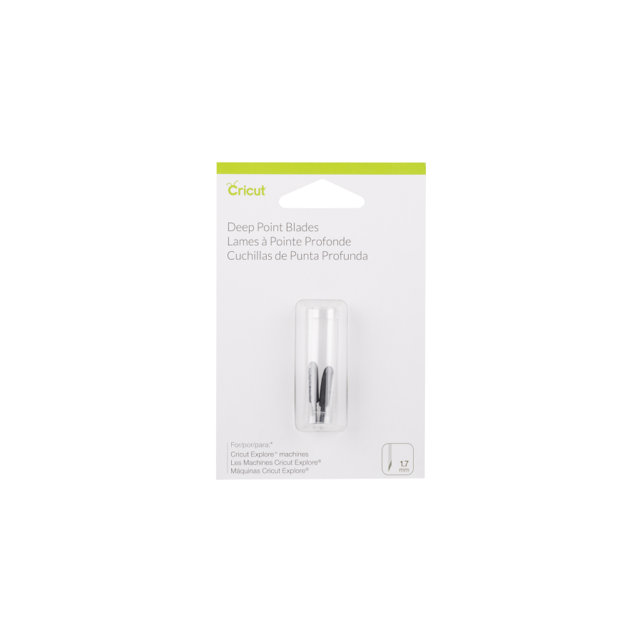 23636-Cricut PC2003535 Set de 2 Lames Coupe Profonde, Plastique, Multicolore, 12 x 8 x 2 cm