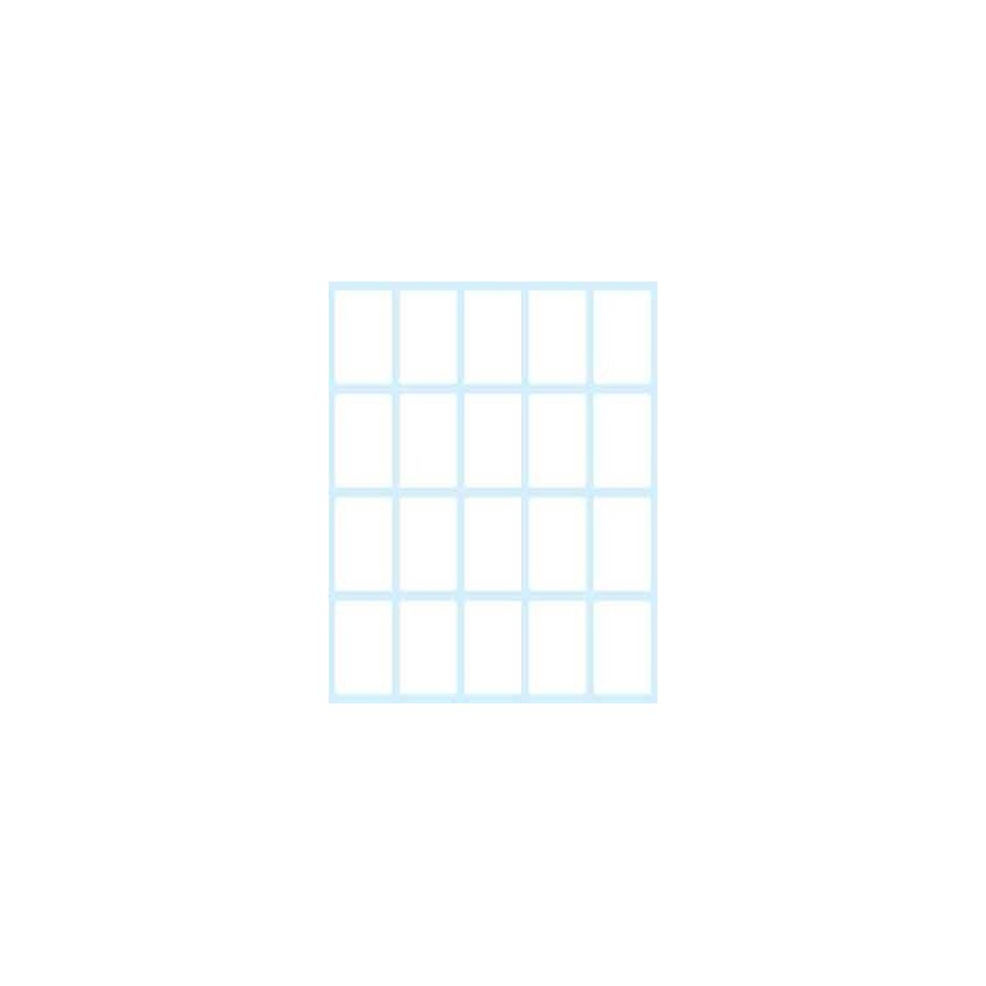 2379-PAQUETE 10 HOJAS ETIQUETAS BLANCAS EN SOBRE-36X22 MM TICO E-3622